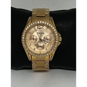 Fossil ES2811 Women's Gold Stainless Steel Analog Dial Quartz Wrist Watch HK957